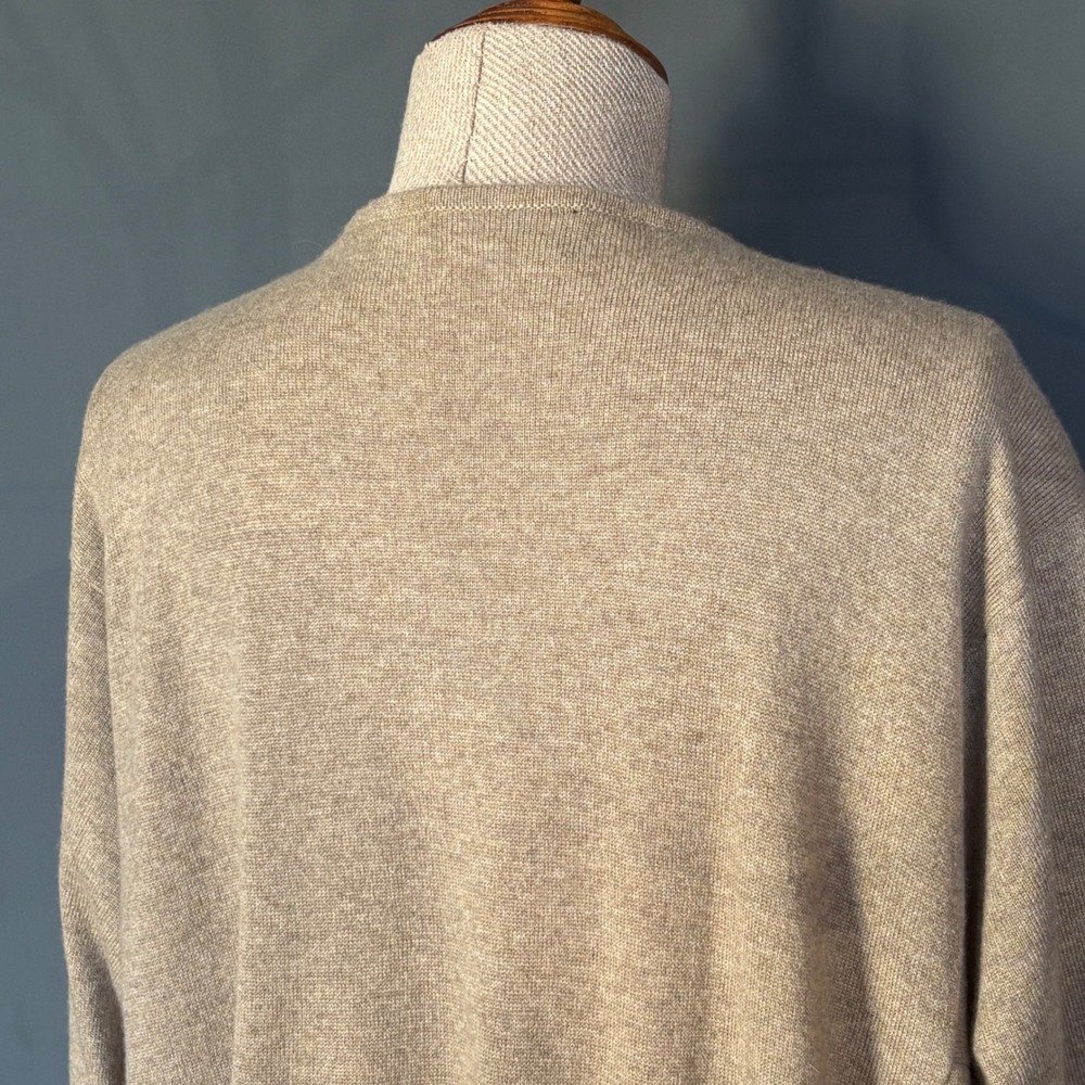 NEW Eskandar 100% Cashmere Bateau Tunic Dress | Size 0 (S–M) | Oatmeal - Picture 5 of 13